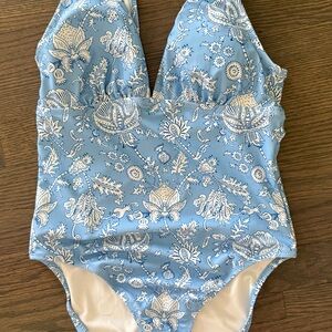 Target x Roller Rabbit Light Blue Floral Swimsuit